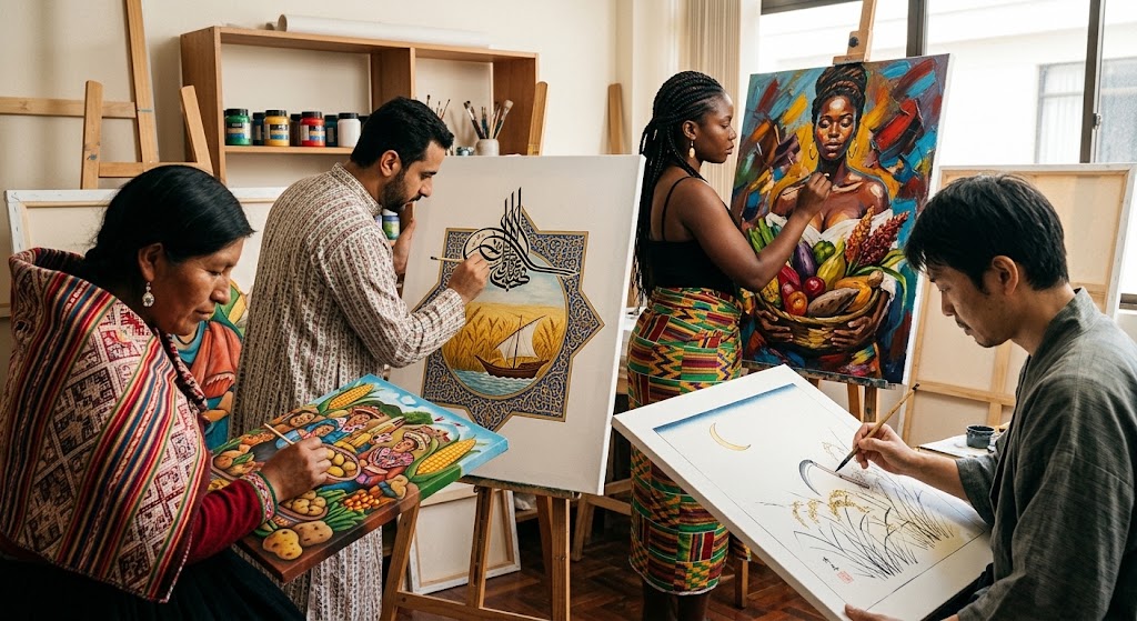 Cross-Cultural Art Events - Artists Working Together
